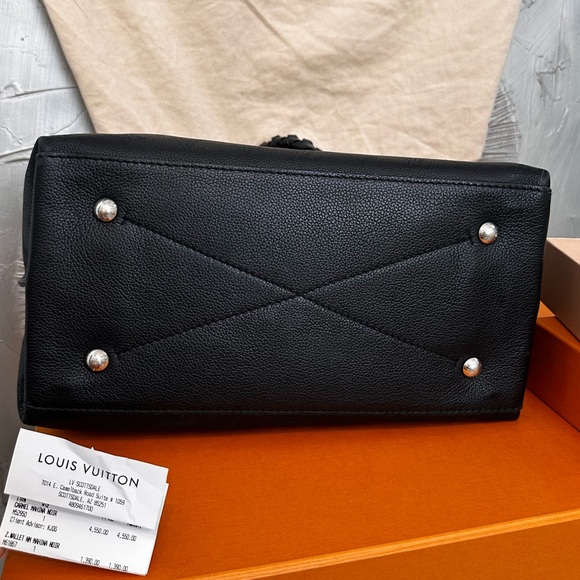 LV Black Mahina Carmel Hobo Bag - Picture 13 of 17